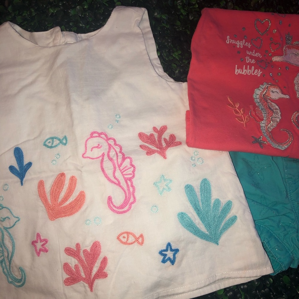 Sea shirt and shorts